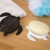 Black and White Master Creative Turtle Bathroom soap rack, bathroom face soap box, cute draining soap tray details Picture